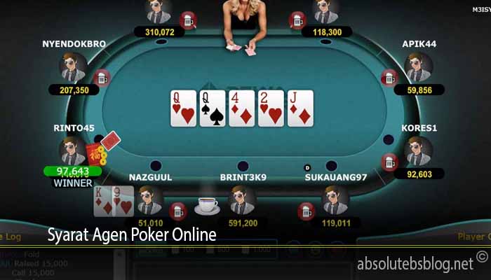 Syarat Agen Poker Online